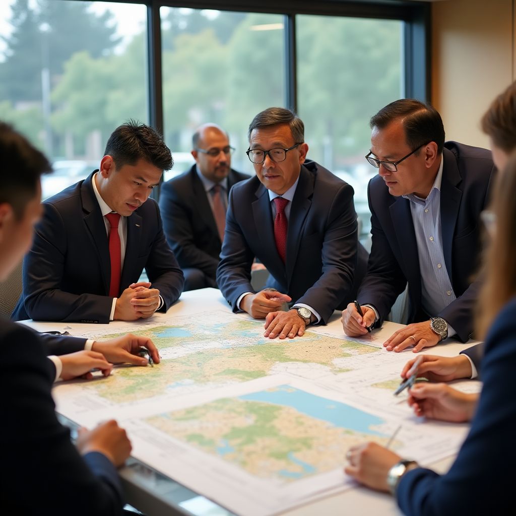 Reunión con inversores internacionales