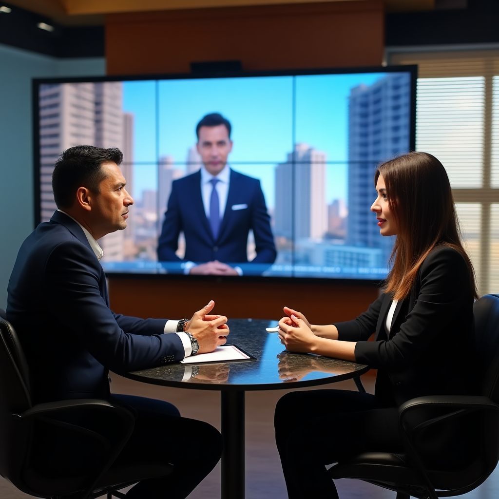 Entrevista en medio financiero